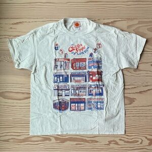 The Chicken Shops of London Graphic Tee by Super Superficial- Size XL